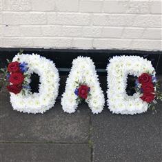 Blue and White Dad Tribute 
