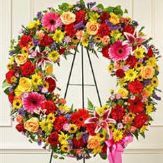 Colourful Wreath Tribute