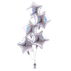 Five Star Balloon Bouquet Silver