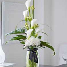 Luxury Calla and Ornithogalum Vase