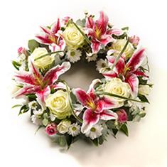 Rose And Lily Wreath