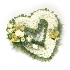 White and Green Open Heart