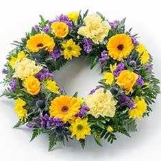 Yellow and Blue Wreath