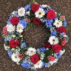Red, White and Blue Wreath