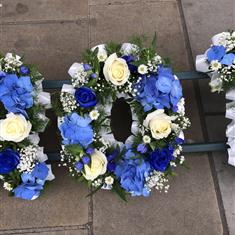 Tribute Letter Blue and White 