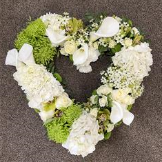 White and Green Luxury Heart 
