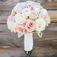 All Pale Rose Cluster Bouquet 