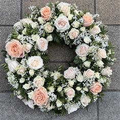 Pastel Rose Wreath 