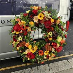 XL Wreath Reds, Yellow and Oranges 