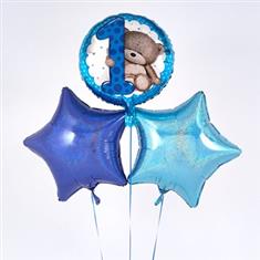 1st Birthday Balloon Bouquet Blue