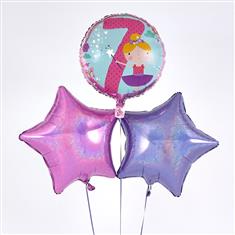 7th Birthday Balloon Bouquet Pink