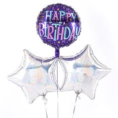 Birthday Balloon Bouquet Purple