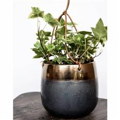 Bronze Metallic Hanging Plant Pot