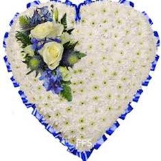 Classic Blue and White Heart