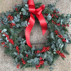 Eucalyptus and Ilex Pine Wreath