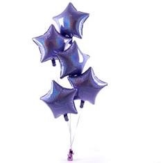 Five Star Balloon Bouquet Lilac