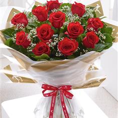 Happy Anniversary Heavenly Red Rose Hand-tied