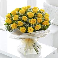 Heavenly Yellow Rose Hand Tied Extra Large