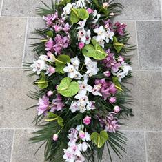 Luxury Orchid Coffin Spray