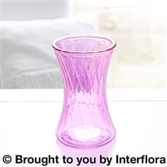 Pink Swirl Nigella Glass Vase 