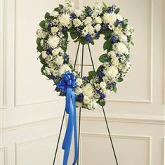 White and Blue Heart Tribute