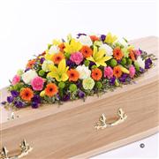 Vibrant Casket Spray 5ft