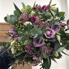 Lilac and Purple Spring Wedding bouquet 