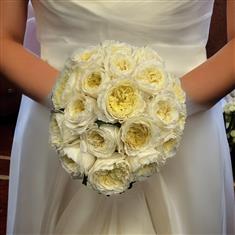 Patience David Austin Garden Rose Bridal Bouquet