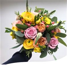 Bridal Bouquet - Ranunculus &amp; Mixed Roses