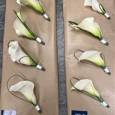 Calla Lily Buttonhole 