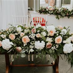 Top Table Arrangement Pastel