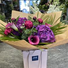 Calla, Hydrangea and Peony bouquet