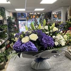 Purple and White Large Bouquet 