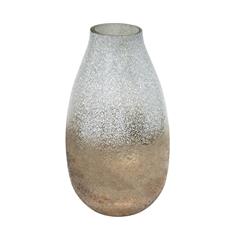 Verre Snowdrop Golden Frosted Vase