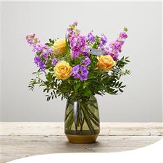 Peach Twist Vase Arrangement