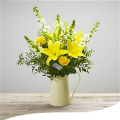 Yellow Medley Vase Arrangement