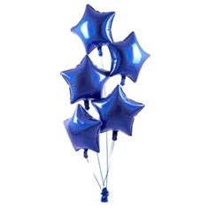 Five Star Balloon Bouquet Purple