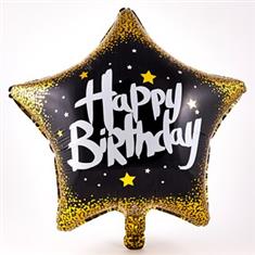 Happy Birthday Star Balloon