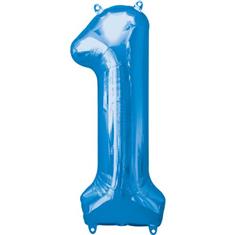 Large Blue 1 Balloon