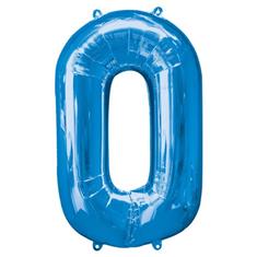 Large Blue O Balloon