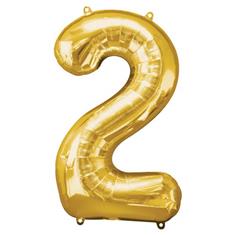 Large Gold 2 Balloon