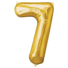 Large Gold 7 Balloon