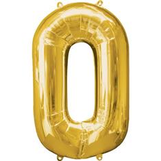 Large Gold O Balloon