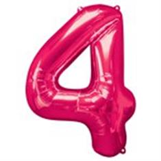 Large Pink 4 Balloon