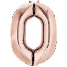 Large Rose Gold O Balloon
