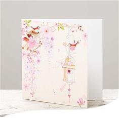 Blank Greetings Card - Pretty Flowers